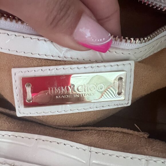 Jimmy Choo Embossed Leather Rosalie Handle with Dust Bag - Picture 5 of 14